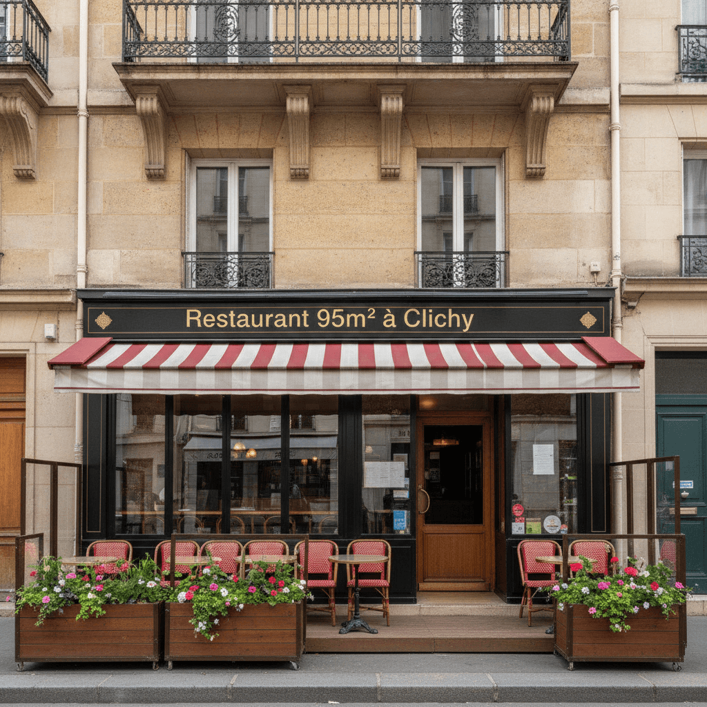 Restaurant 95m² à Clichy : extraction - Image 1