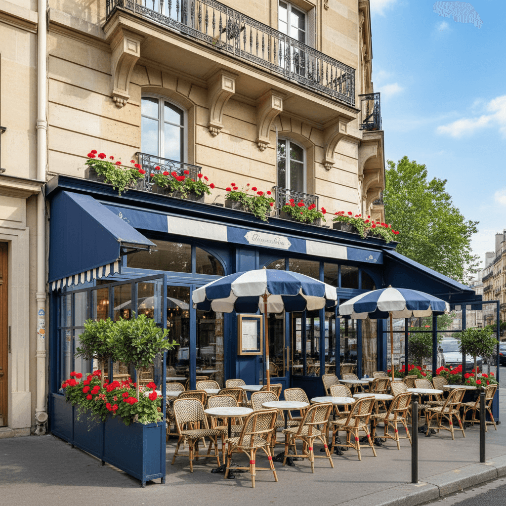 Restaurant 55 couverts à Paris : terrasse - licence IV