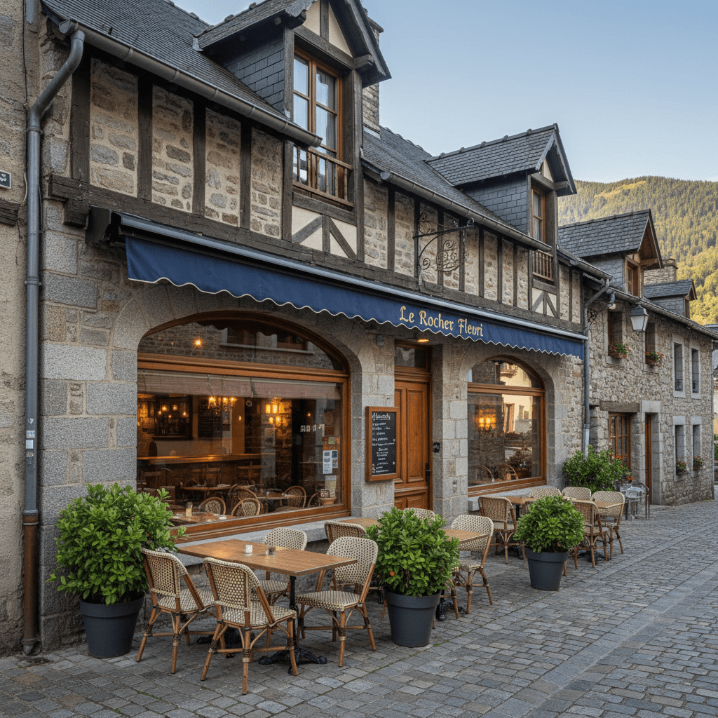 Restaurant à Cauterets : terrasse - extraction - Image 1