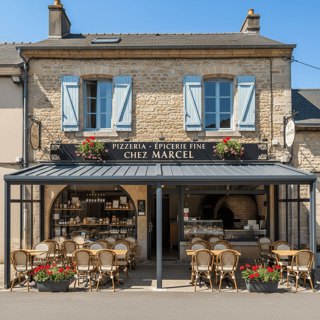 Restaurant 245m² à Clamecy : terrasse - extraction - Image 1