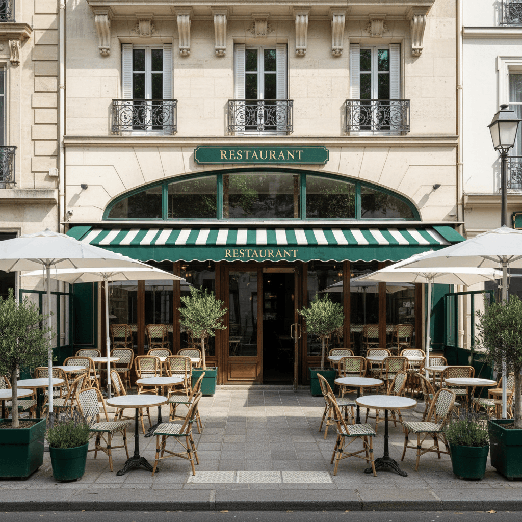 Restaurant 40 couverts à Aulnay-sous-Bois : terrasse - extraction - Image 1
