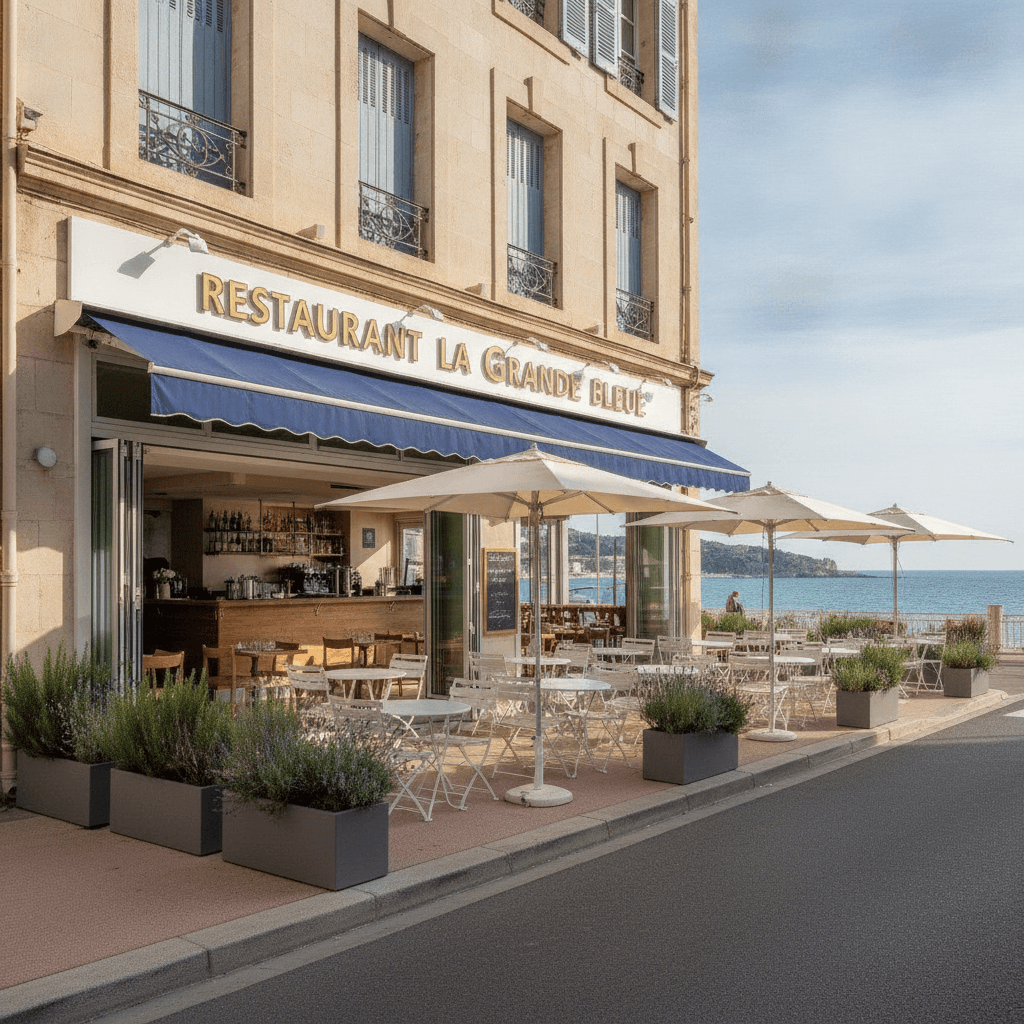 Restaurant 290m² à Marseille : terrasse - extraction