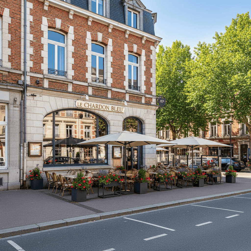 Restaurant 380m² à Lille : terrasse - licence IV
