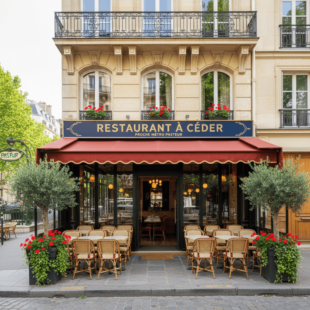 Restaurant à céder près du métro Pasteur