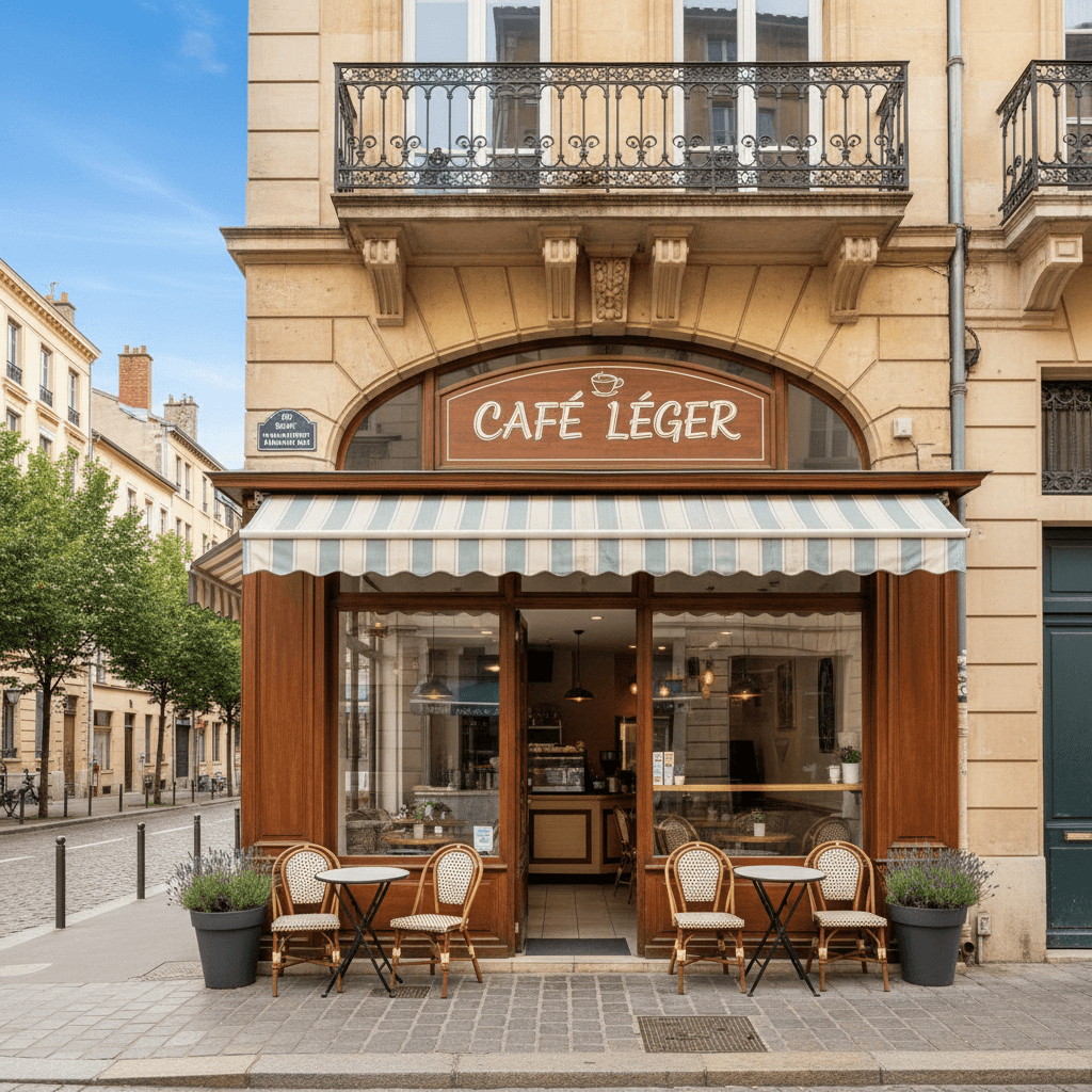 Snack 54m² à Lyon : terrasse - extraction