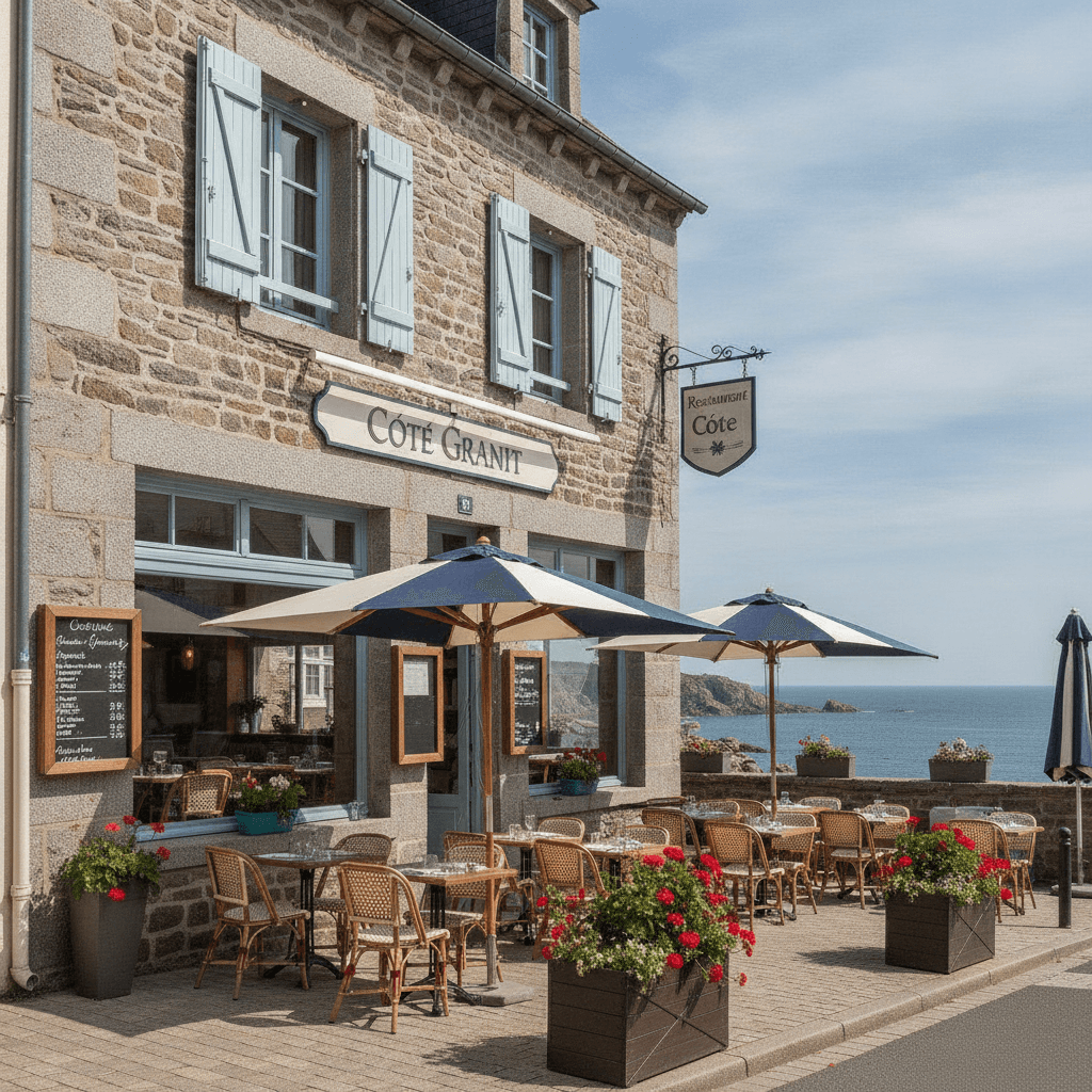 Restaurant à Saint-Brieuc : terrasse - extraction - Image 1