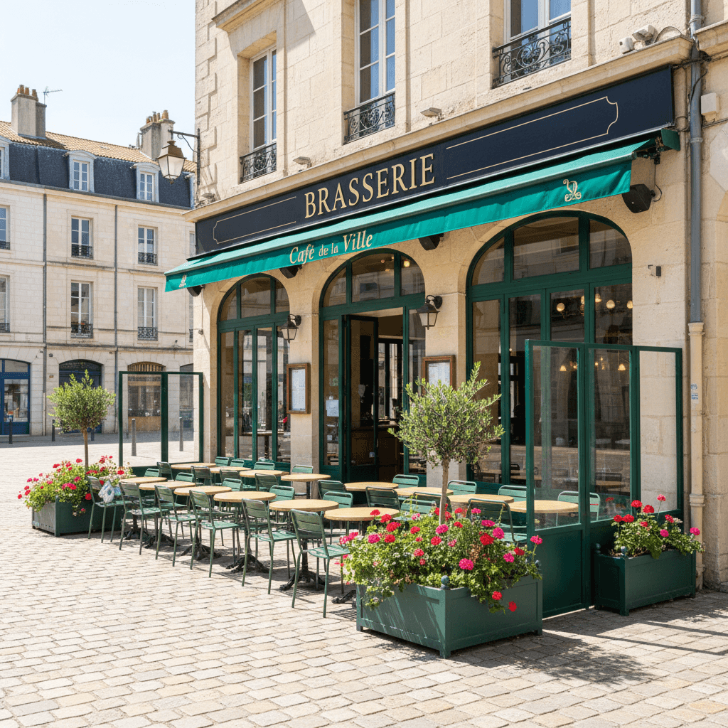 Bar-brasserie à La Rochelle : terrasse - Image 1