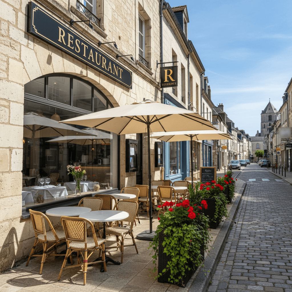 Restaurant à Chinon : terrasse - licence IV - Image 1