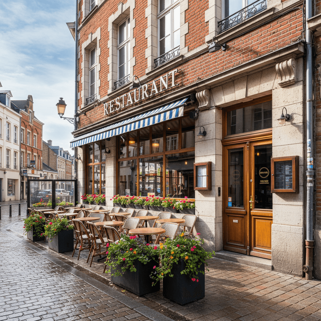 Restaurant 100m² à Lille : terrasse - licence IV