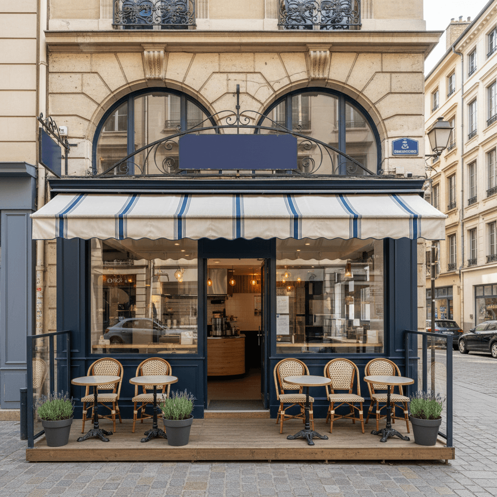 Fast-food 60m² à Lyon : terrasse - extraction - Image 1