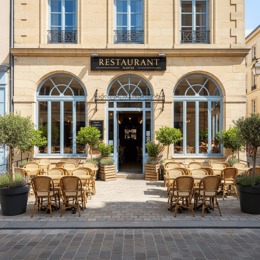 Restaurant 70m² à Nantes : terrasse