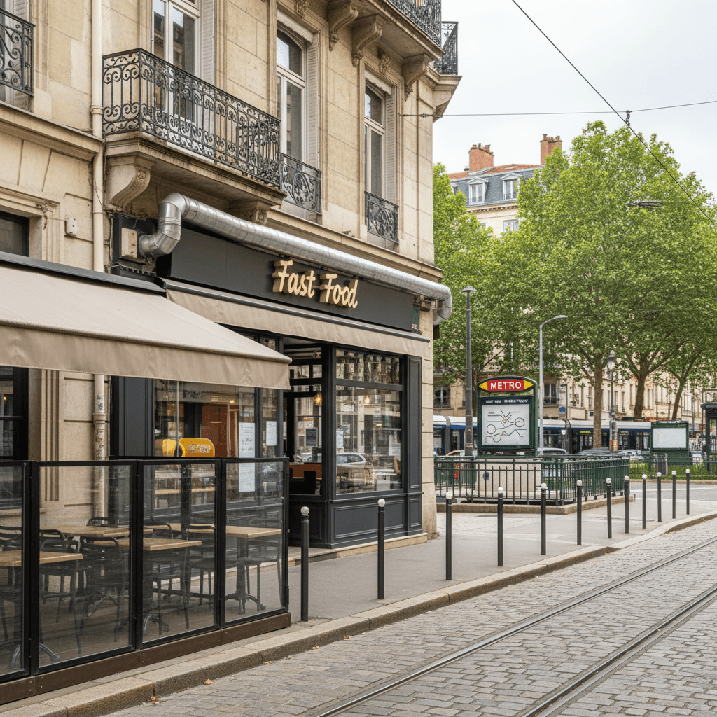 Fast-food 140m² à Lyon : extraction - Image 1