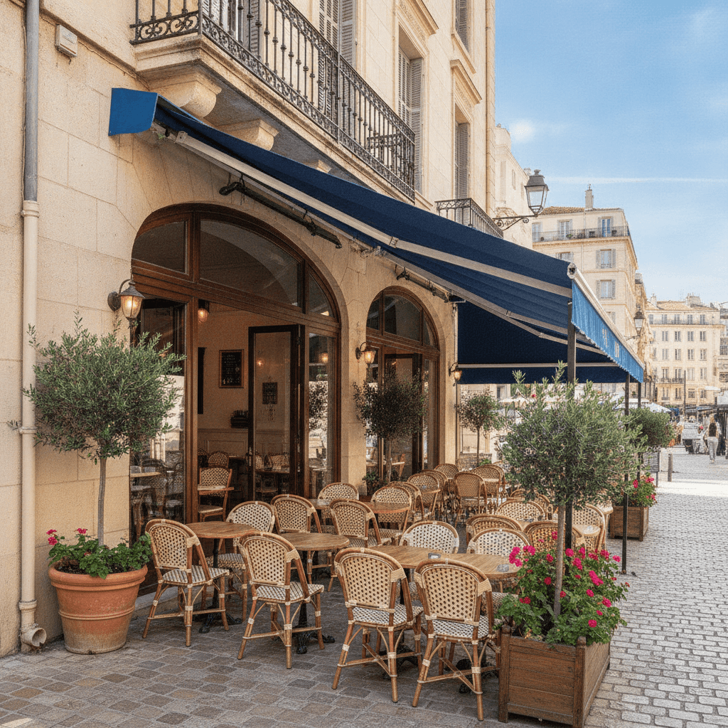 Restaurant 258m² à Marseille : terrasse - licence IV