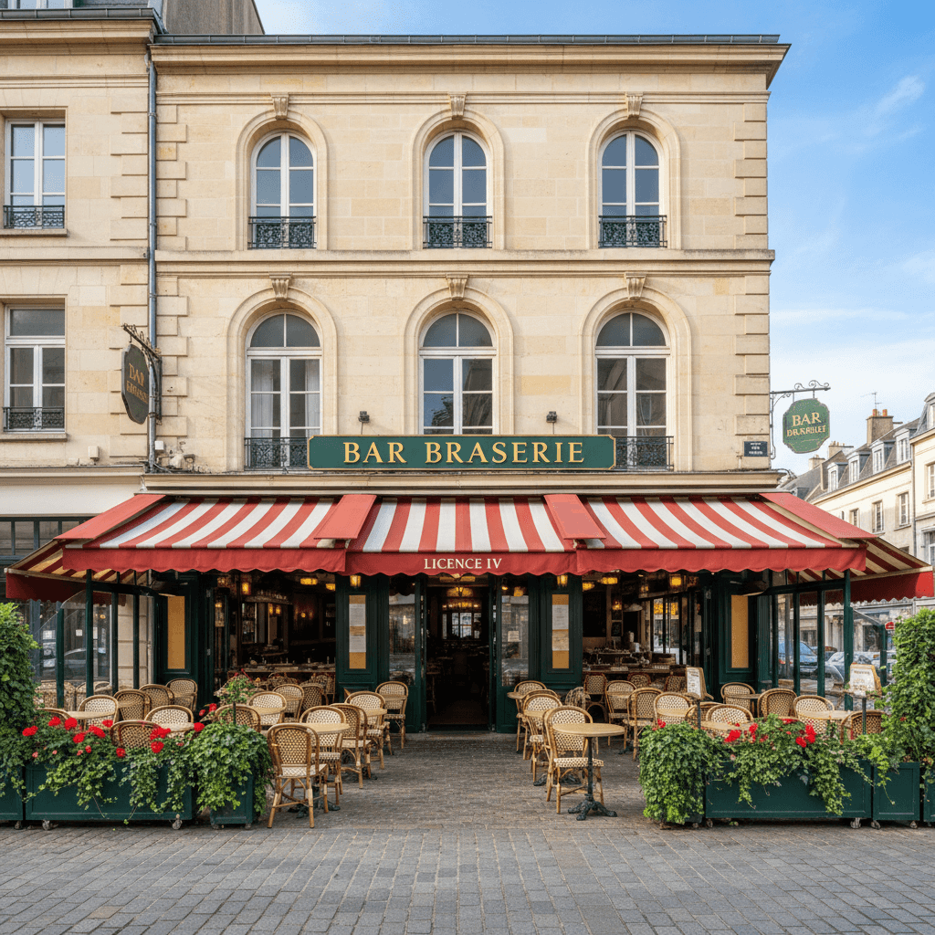Bar-brasserie à Nantes : terrasse - licence IV