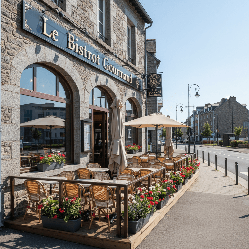 Restaurant 150m² à Vitré : terrasse - extraction - Image 1