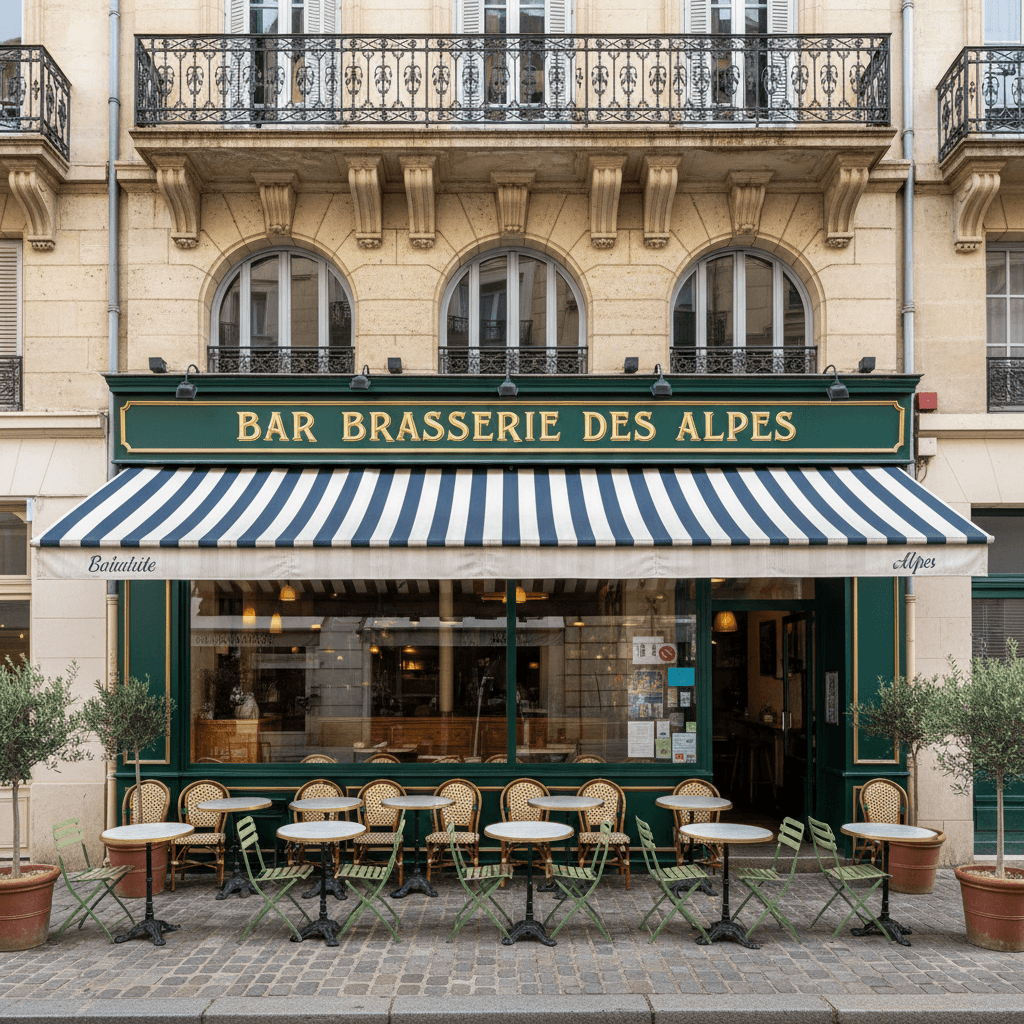 Bar-brasserie 110m² à Grenoble : terrasse - extraction