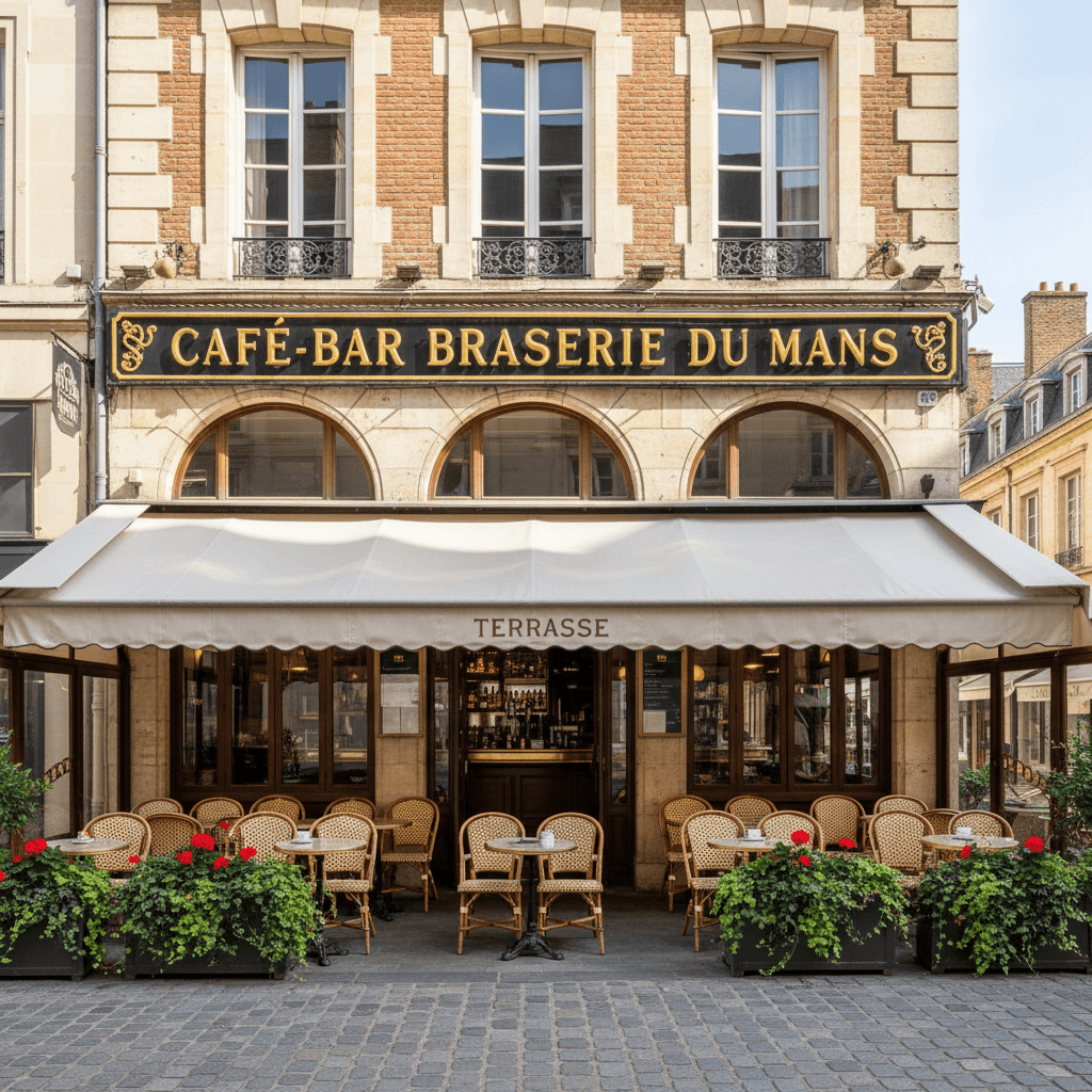 Bar-brasserie à Le Mans : terrasse - licence IV - Image 1