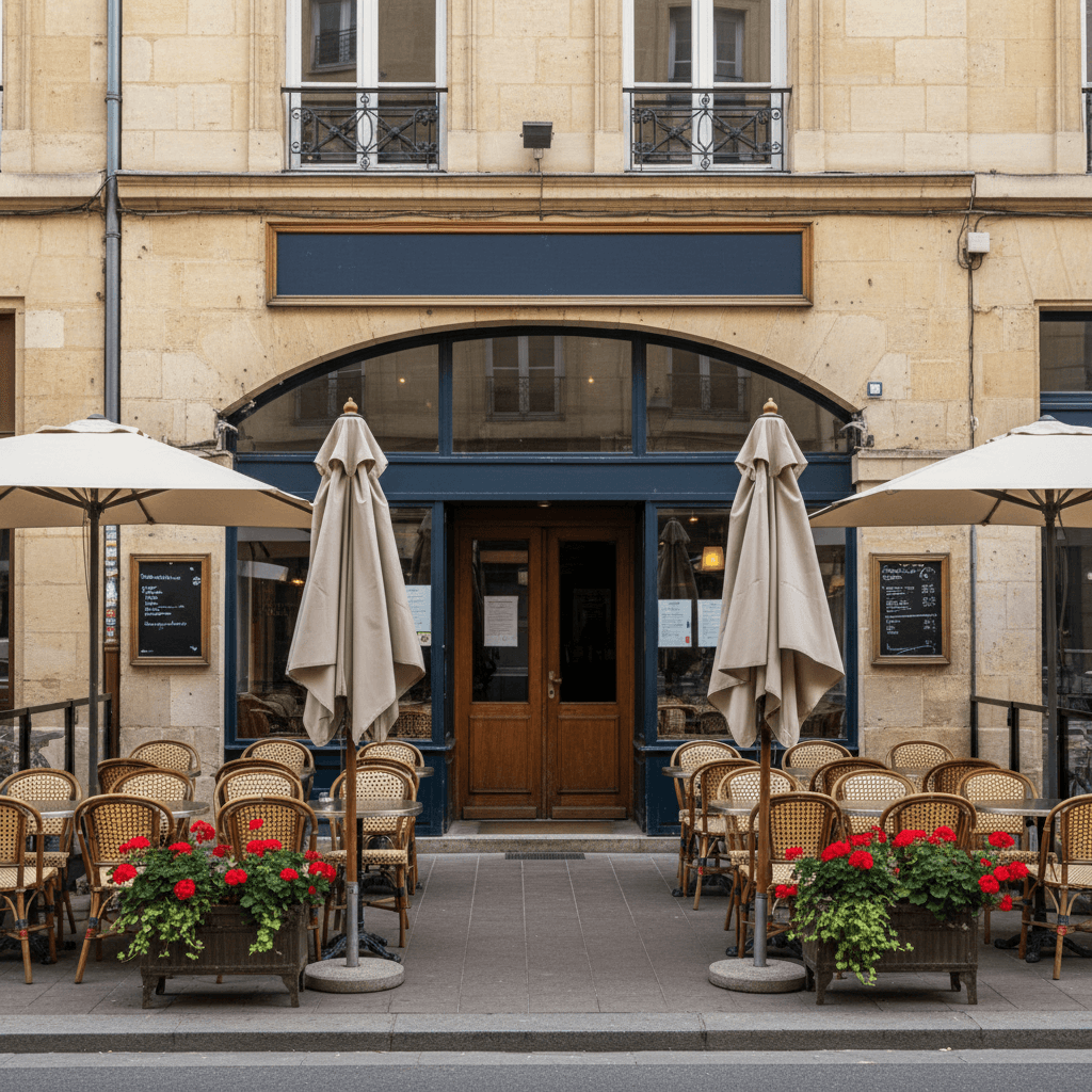 Bar-brasserie 100m² à Bordeaux : terrasse - licence IV