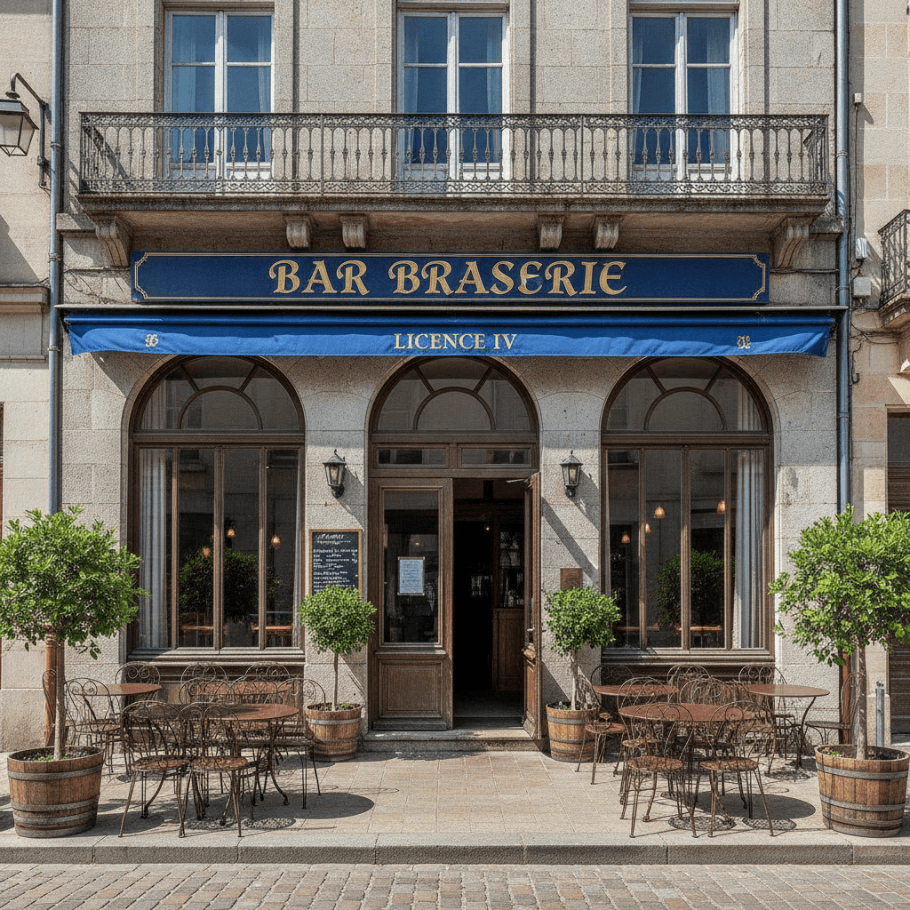 Bar-brasserie 80m² à Thiers : terrasse - licence IV - Image 1
