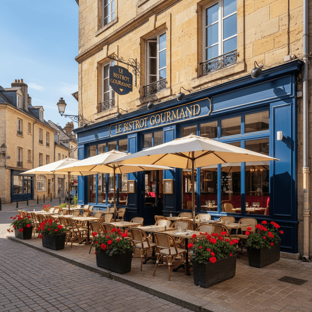 Restaurant à Dijon : terrasse - extraction