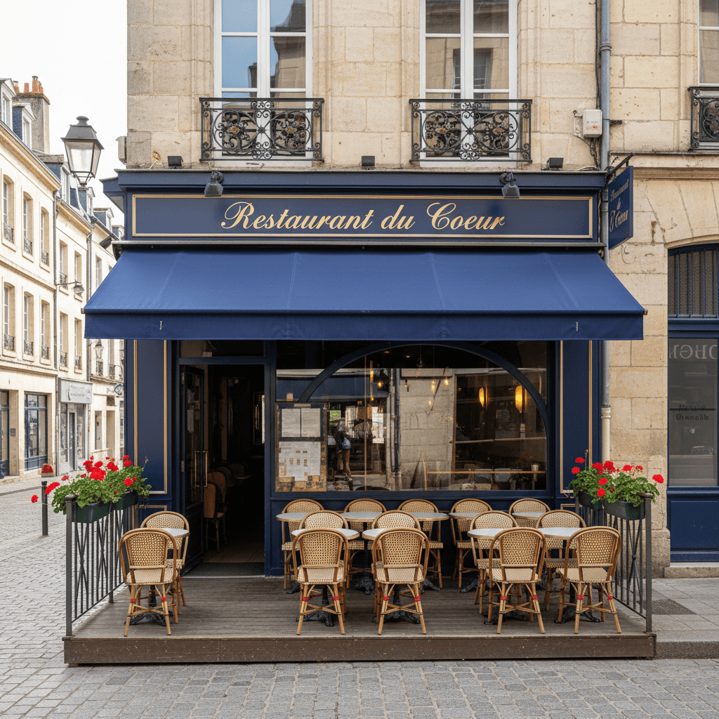 Restaurant à Tours : terrasse - extraction - Image 1