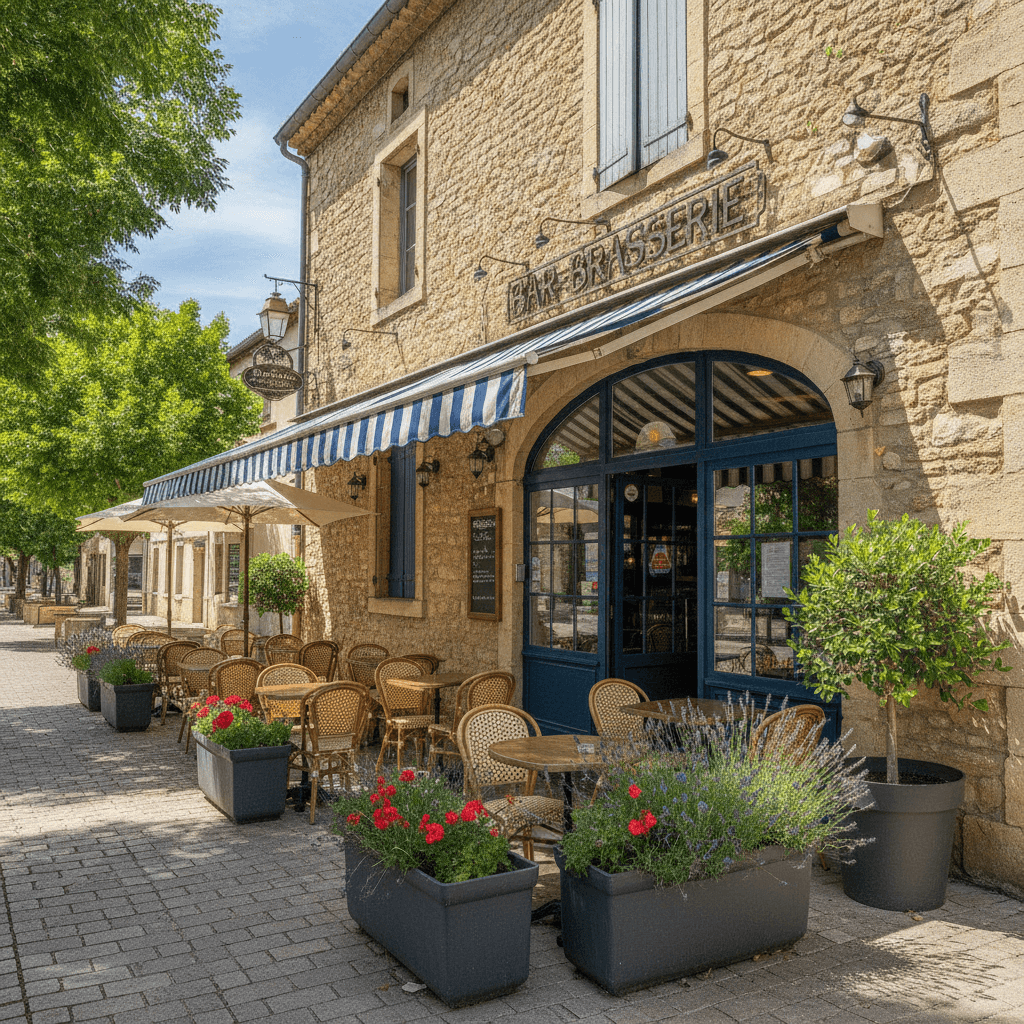 Bar-brasserie 650m² à Vaucluse : terrasse - licence IV - Image 1