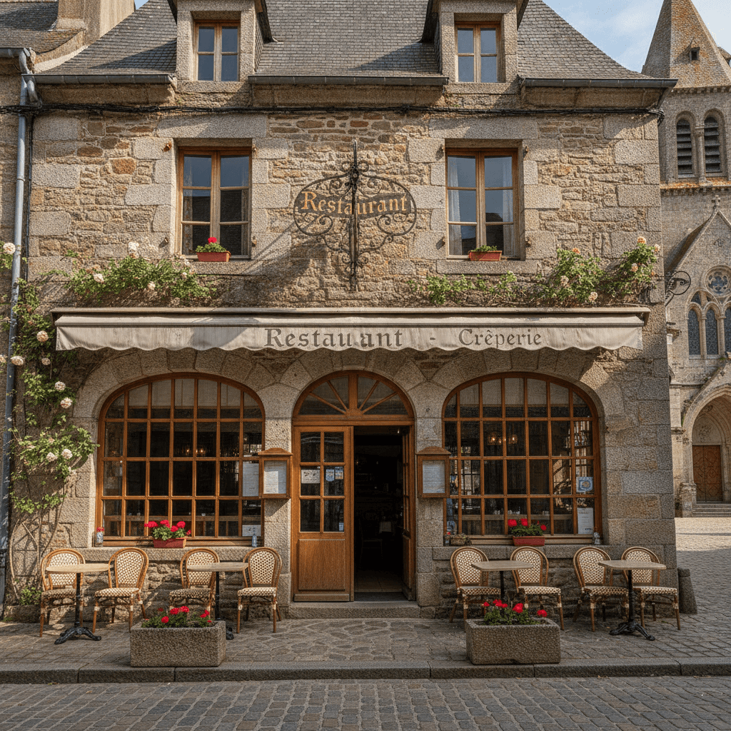 Restaurant 245m² à Locronan : terrasse - licence IV - Image 1