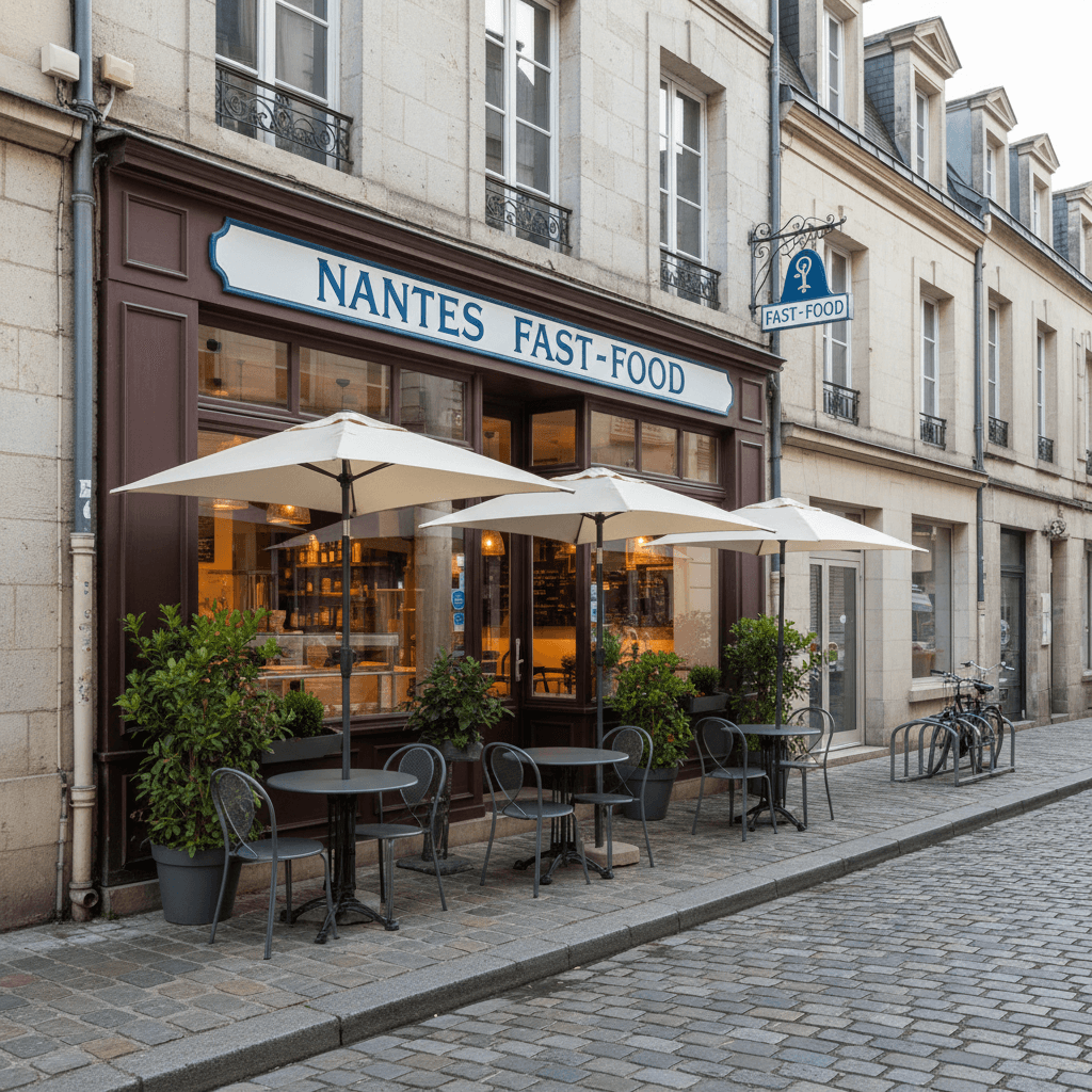 Fast-food à Nantes : terrasse - licence IV