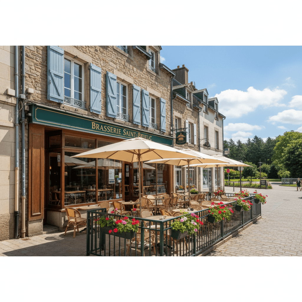 Bar-brasserie à Saint-Brieuc : terrasse - licence IV - Image 1
