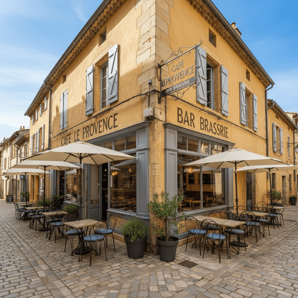 Bar-brasserie 100m² à Roquevaire : terrasse - licence IV - Image 1
