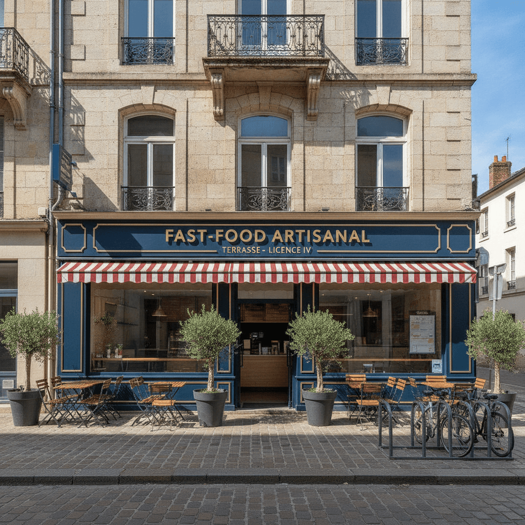 Fast-food 132m² à Ernée : terrasse - licence IV - Image 1