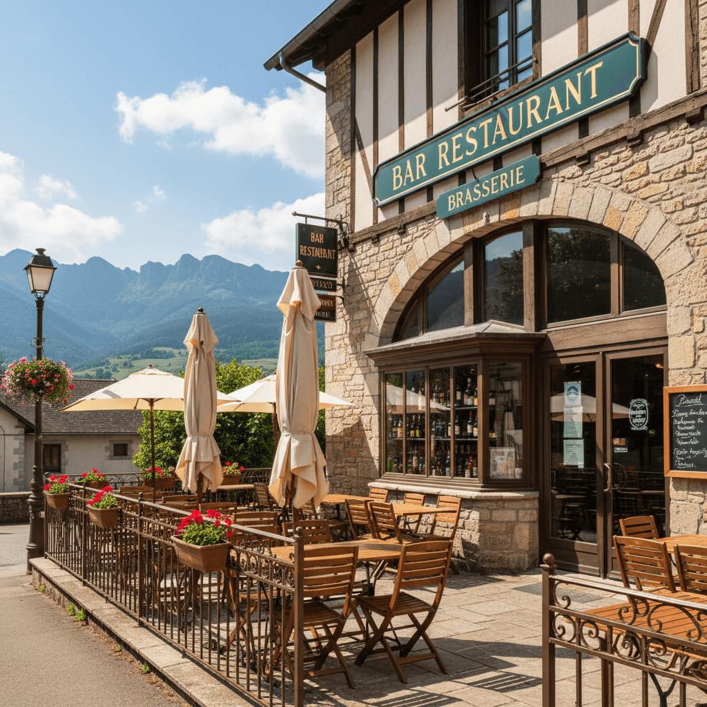 Bar-brasserie 205m² à Mendionde : terrasse - licence IV - Image 1
