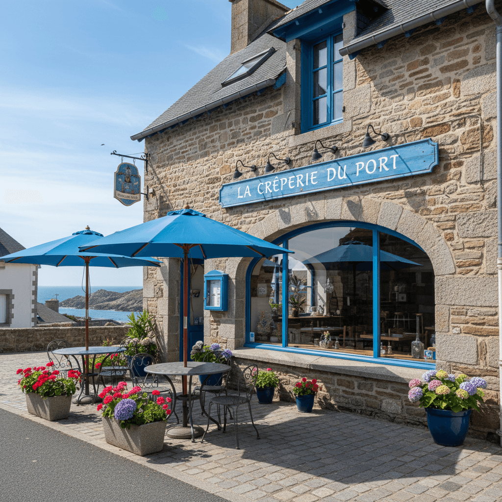 Restaurant 60m² à Perros-Guirec : terrasse - cuisine équipée - Image 1