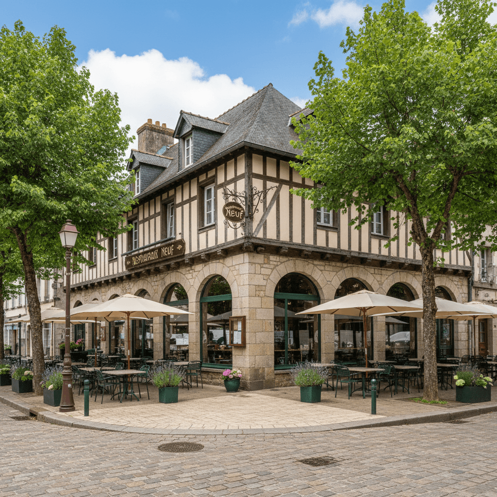Restaurant 280m² à Vannes : terrasse - licence IV - Image 1