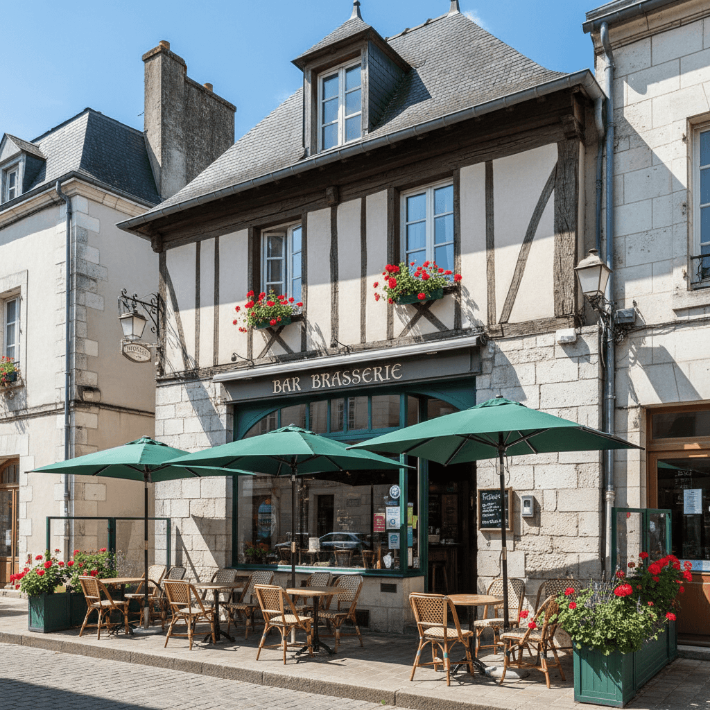 Bar-brasserie à Tours : terrasse - climatisation - Image 1