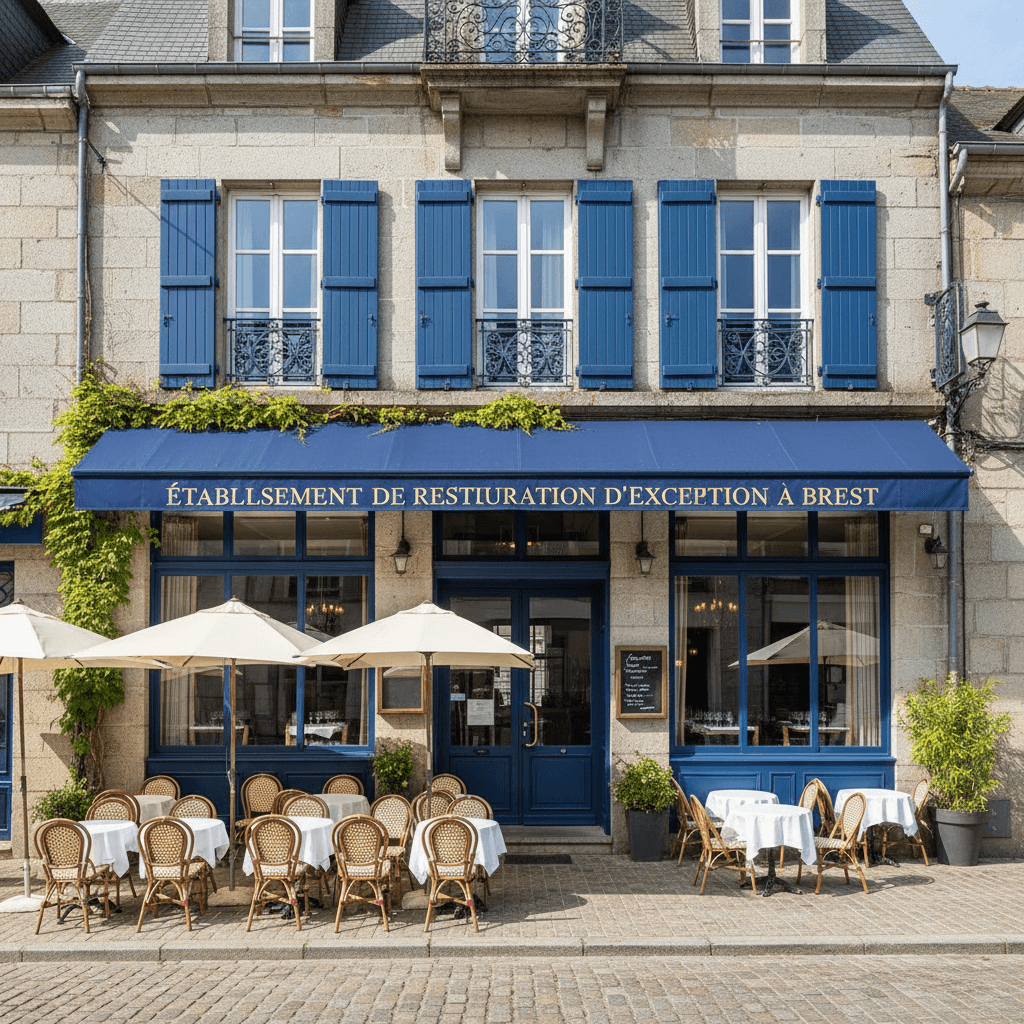 Restaurant 400m² à Brest : terrasse - extraction - Image 1
