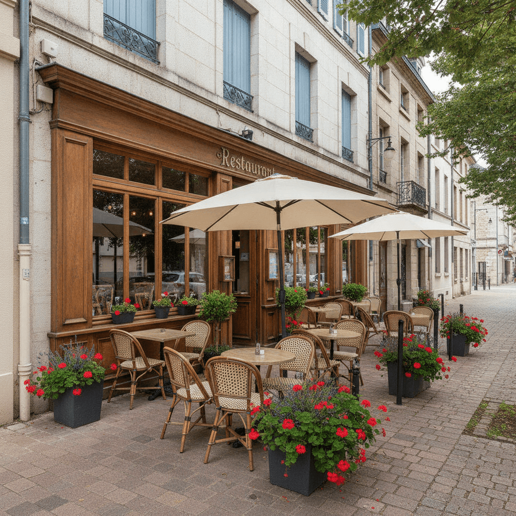 Restaurant à La Roche-Sur-Yon : terrasse - licence IV - Image 1