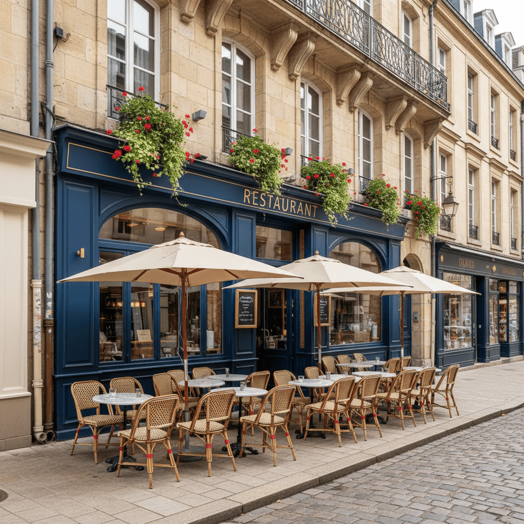 Restaurant 95m² à Nantes : terrasse - Image 1