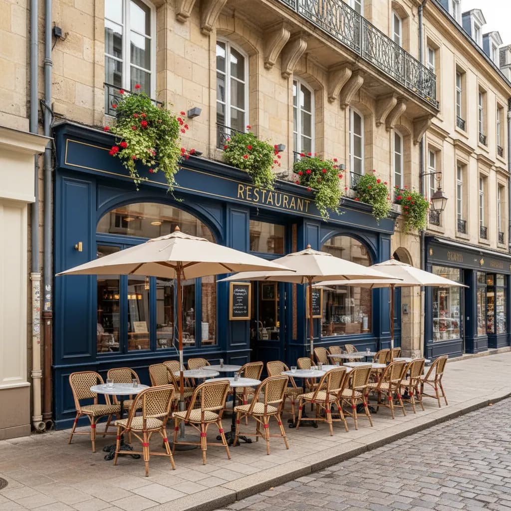 Restaurant 95m² à Nantes : terrasse - Image 1