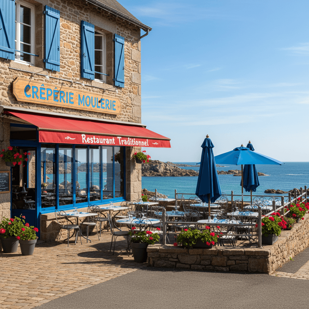 Restaurant 100m² à Perros-Guirec : terrasse - cuisine équipée - Image 1