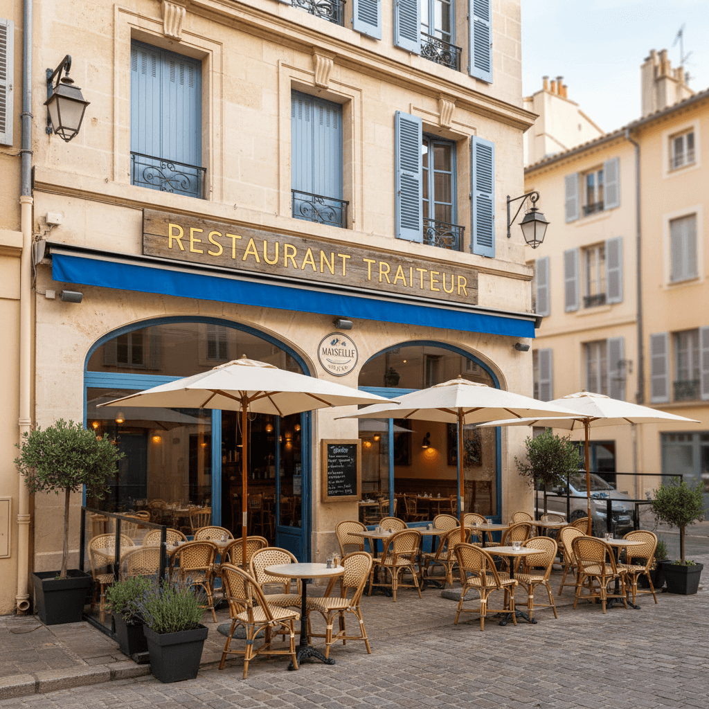 Restaurant 119m² à Marseille : terrasse - licence IV