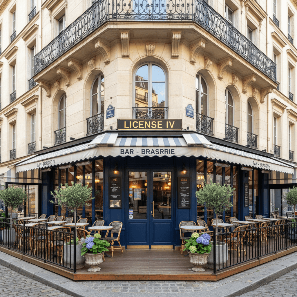 Bar-brasserie à Les Places : terrasse - licence IV - Image 1