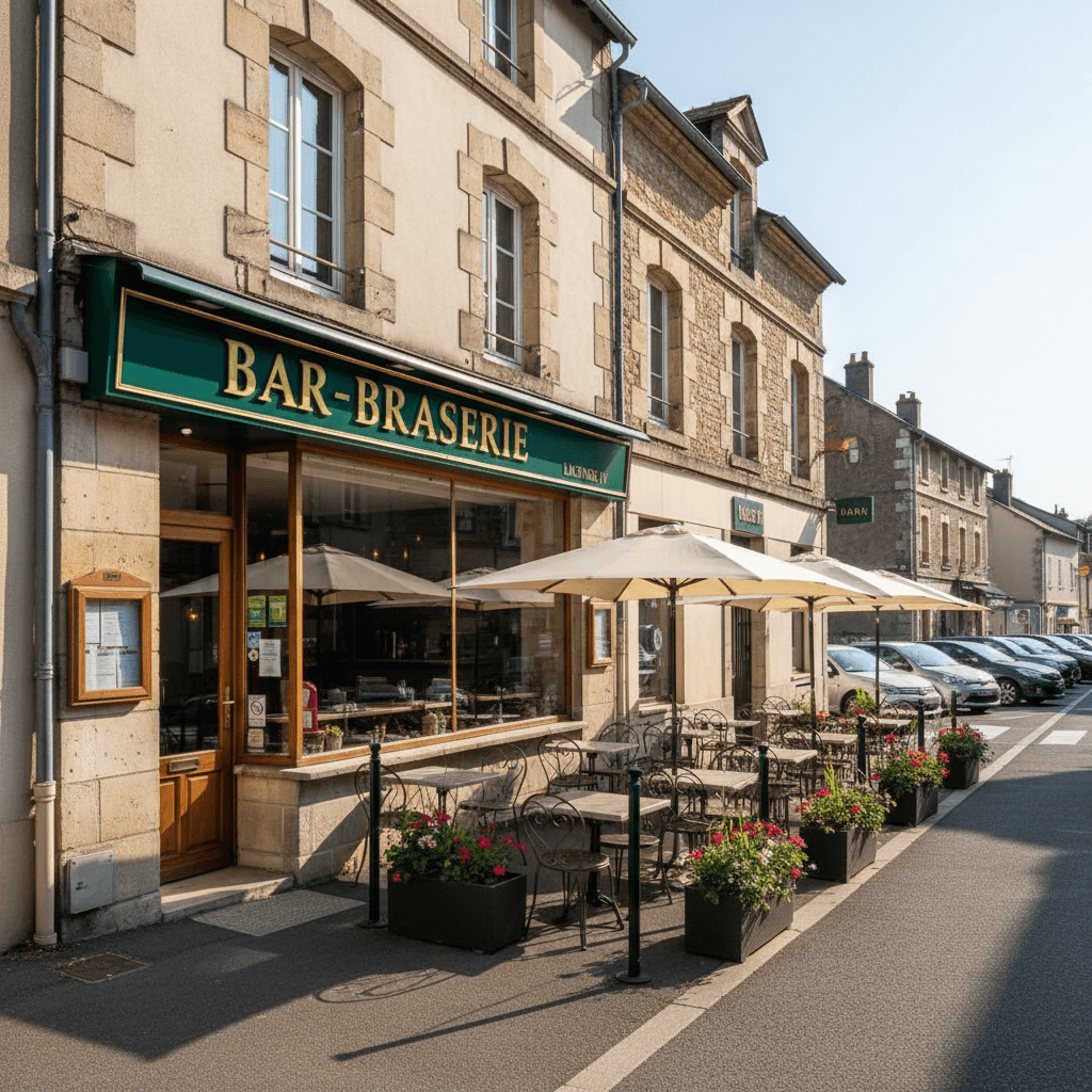 Bar-brasserie 216m² à Feurs : terrasse - licence IV - Image 1
