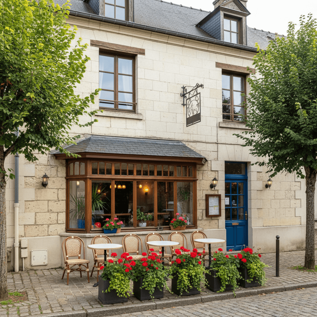 Restaurant à Le Mesnil-Rouxelin : terrasse - licence IV - Image 1