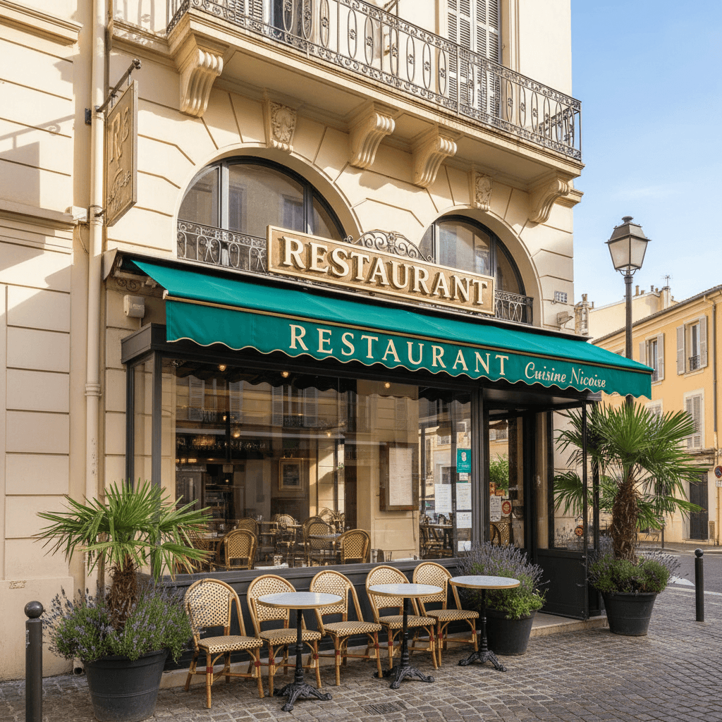 Restaurant 55m² à Nice : cuisine équipée