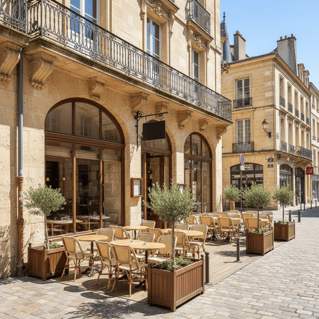 Restaurant 180m² à Bordeaux : terrasse - licence IV