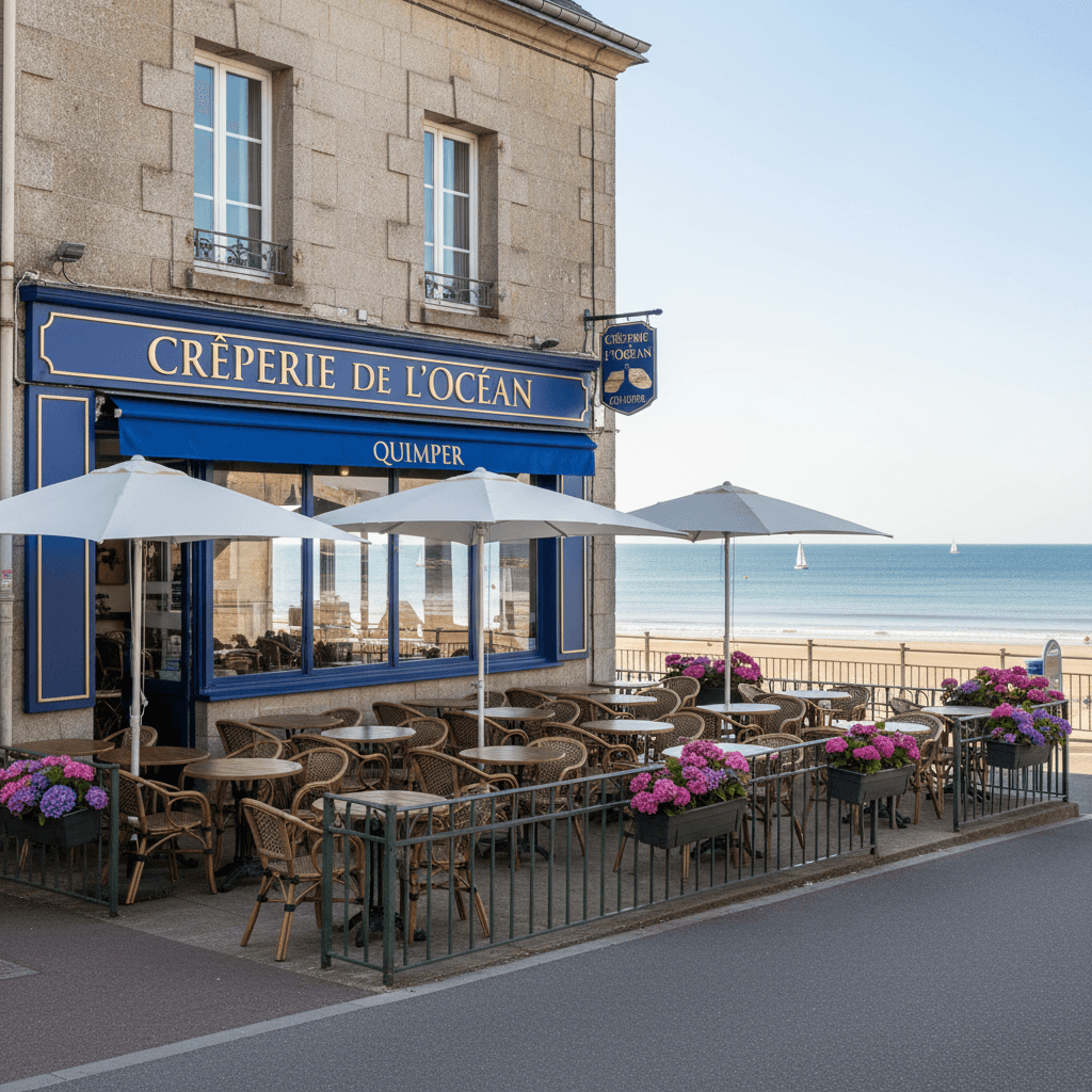 Restaurant à Quimper : terrasse - licence IV - Image 1