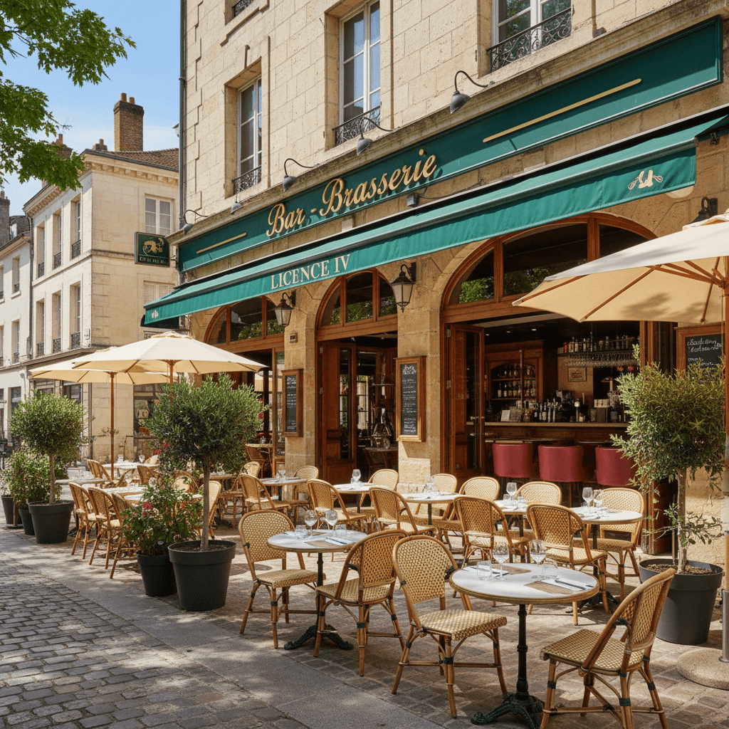 Bar-brasserie : terrasse - licence IV - Image 1