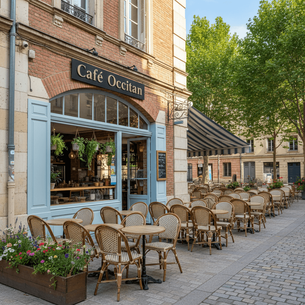 Fast-food 80m² à Toulouse : terrasse