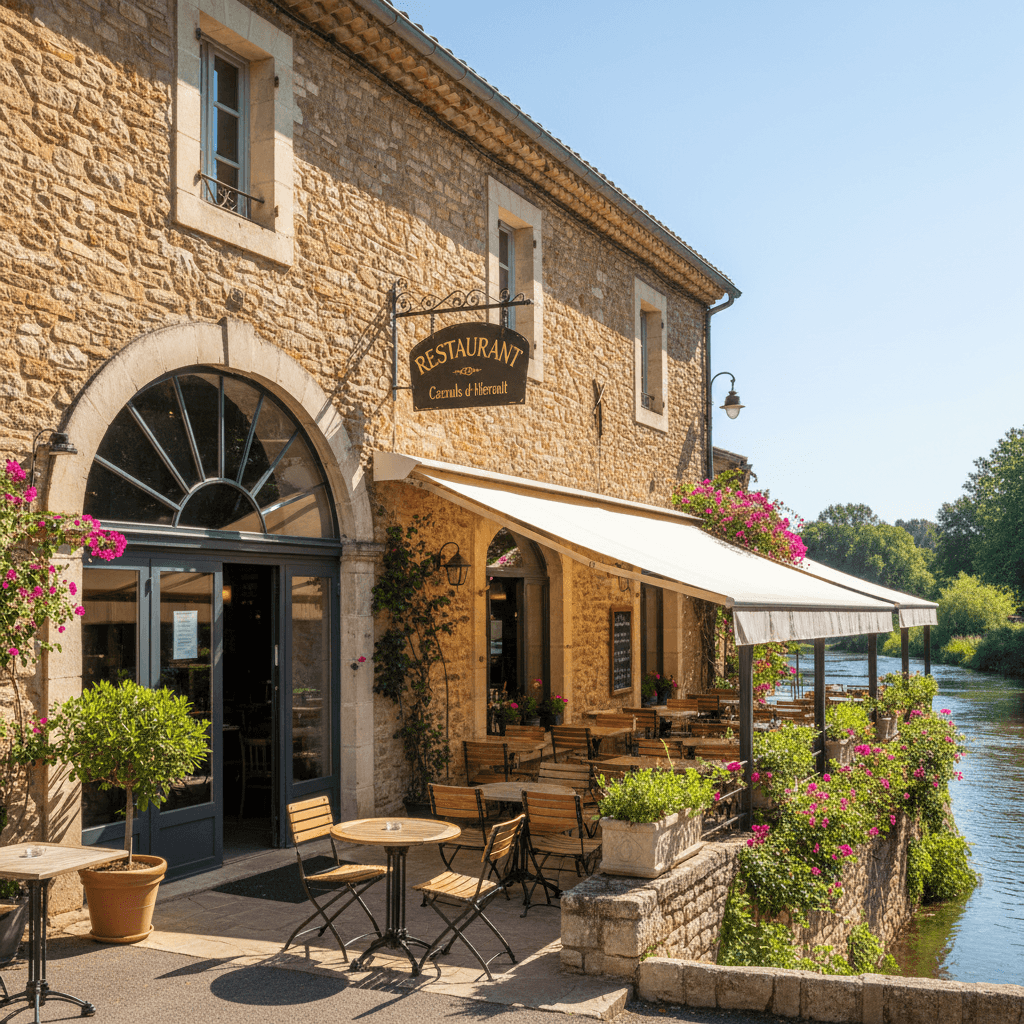 Restaurant 420m² à Cazouls-D'Hérault : terrasse - licence IV - Image 1